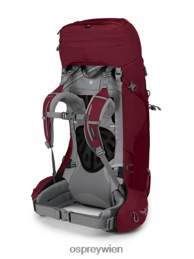 Frauen Ariel 55 Rucksackreisen Osprey weinrot Rucksack J4028N83
