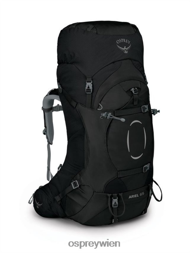 Frauen Ariel 65 Rucksackreisen Osprey Schwarz Rucksack J4028N87