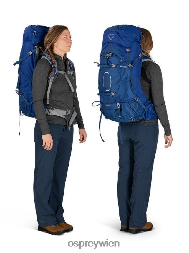 Frauen Ariel 65 Rucksackreisen Osprey Schwarz Rucksack J4028N87