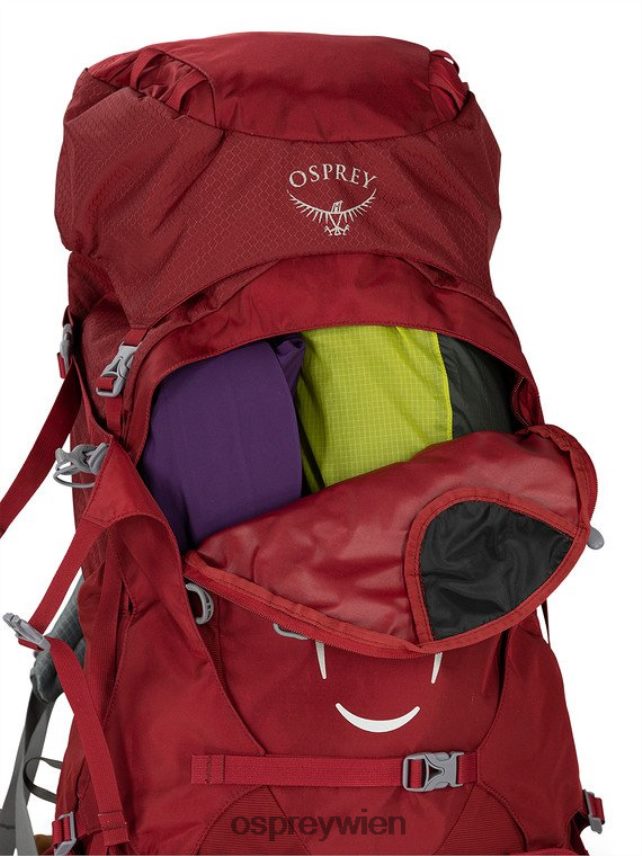 Frauen Ariel 65 Rucksackreisen Osprey Schwarz Rucksack J4028N87