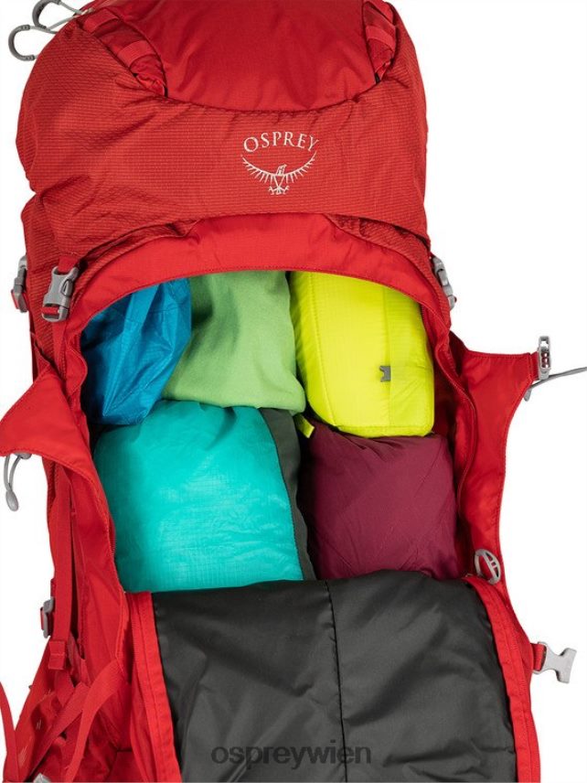 Frauen Ariel plus 60 Rucksackreisen Osprey Schwarz Rucksack J4028N90
