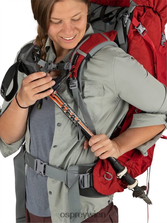 Frauen Ariel plus 60 Rucksackreisen Osprey Schwarz Rucksack J4028N90