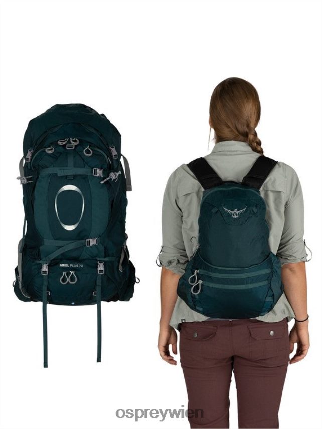 Frauen Ariel plus 70 Rucksackreisen Osprey Nachtdschungelblau Rucksack J4028N92
