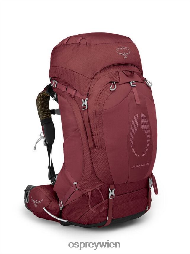 Frauen Aura AG 65 Rucksackreisen Osprey Beerensorbet rot Rucksack J4028N20
