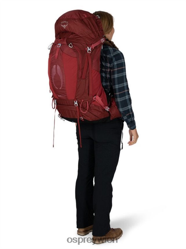 Frauen Aura AG 65 Rucksackreisen Osprey Beerensorbet rot Rucksack J4028N20