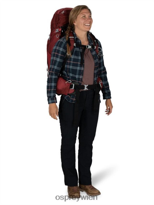 Frauen Aura AG 65 Rucksackreisen Osprey Wolframgrau Rucksack J4028N19