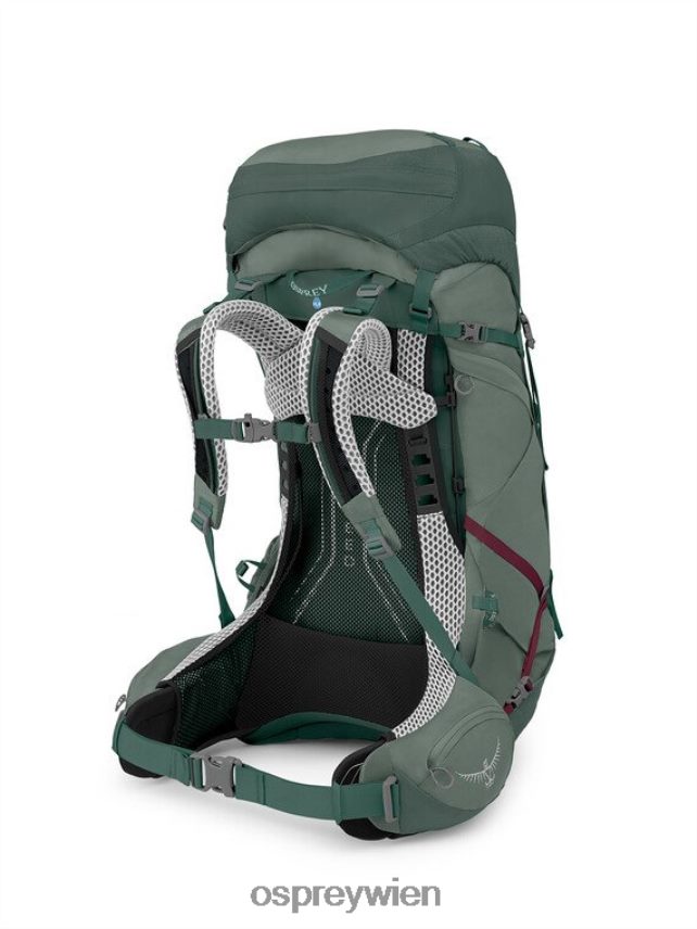 Frauen Aura AG LT 50 Rucksackreisen Osprey Koseret Darjeeling Frühlingsgrün Rucksack J4028N5