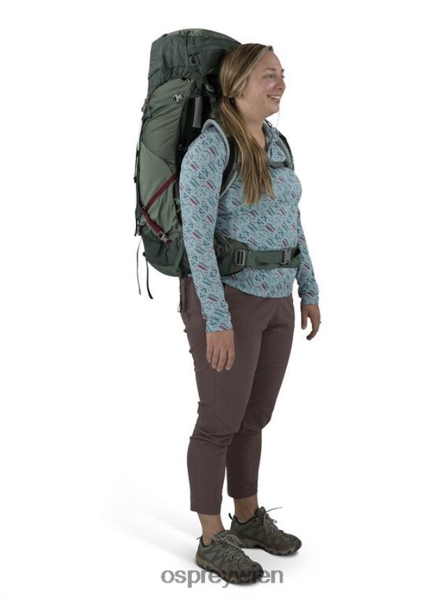 Frauen Aura AG LT 50 Rucksackreisen Osprey Koseret Darjeeling Frühlingsgrün Rucksack J4028N5