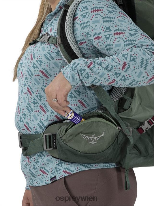 Frauen Aura AG LT 50 Rucksackreisen Osprey Koseret Darjeeling Frühlingsgrün Rucksack J4028N5