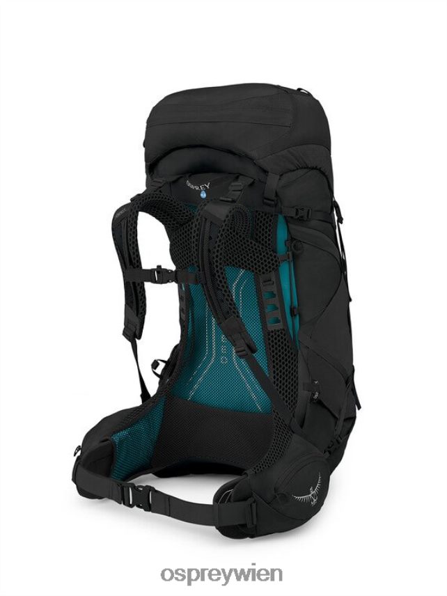 Frauen Aura AG LT 50 Rucksackreisen Osprey Schwarz Rucksack J4028N6