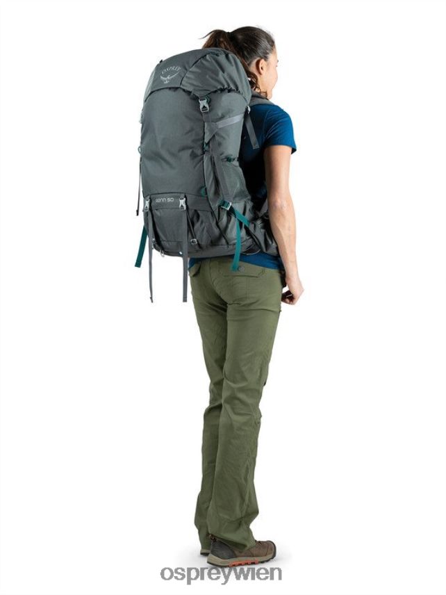 Frauen Renn 50 Rucksackreisen Osprey Herausforderer blau Rucksack J4028N104