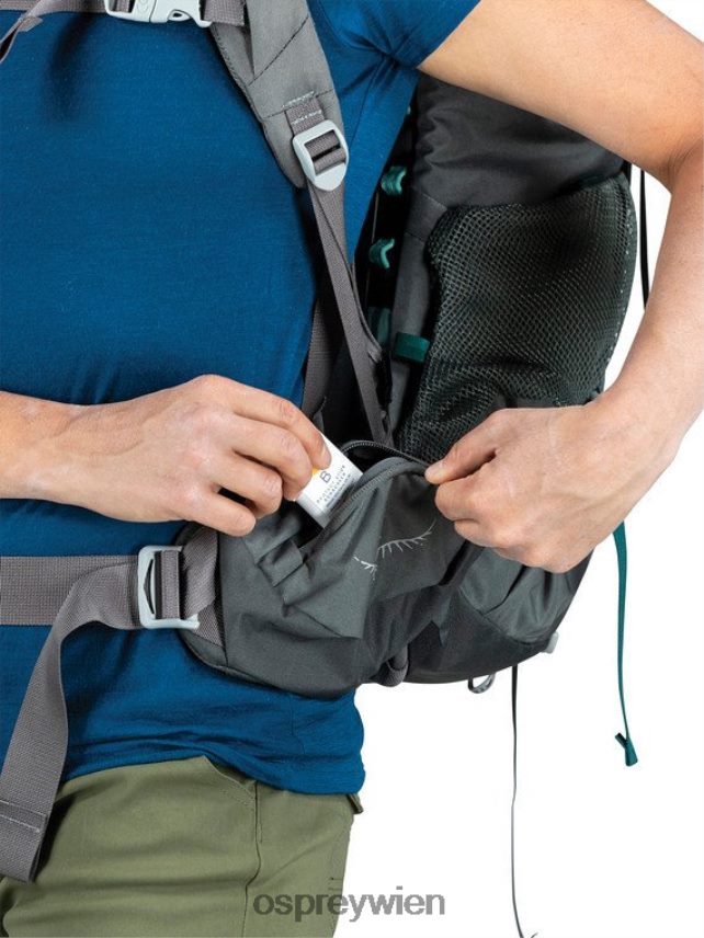 Frauen Renn 50 Rucksackreisen Osprey Herausforderer blau Rucksack J4028N104