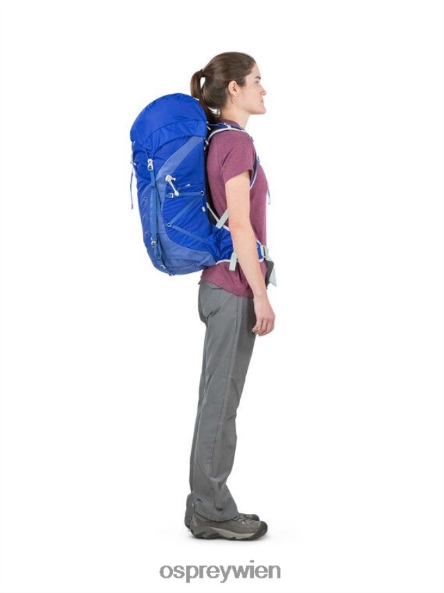 Frauen tempest 40 leichtes Rucksackwandern | Wandern | Multisport Osprey Stealth-Schwarz Rucksack J4028N34