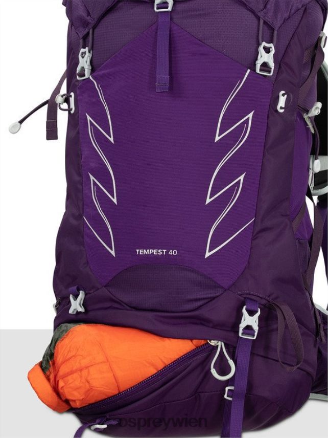 Frauen tempest 40 leichtes Rucksackwandern | Wandern | Multisport Osprey Stealth-Schwarz Rucksack J4028N34