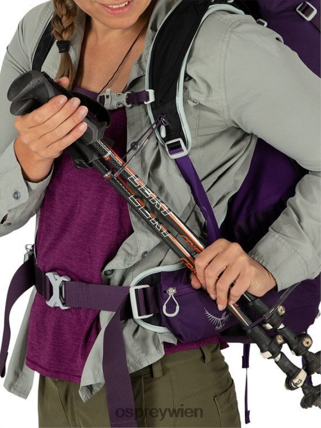 Frauen tempest 40 leichtes Rucksackwandern | Wandern | Multisport Osprey Stealth-Schwarz Rucksack J4028N34