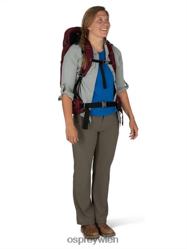 Frauen viva 45 Rucksackreisen Osprey saftiges Grün Rucksack J4028N43
