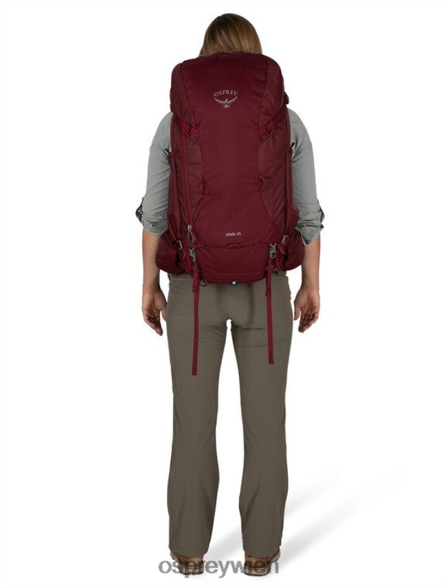 Frauen viva 45 Rucksackreisen Osprey saftiges Grün Rucksack J4028N43