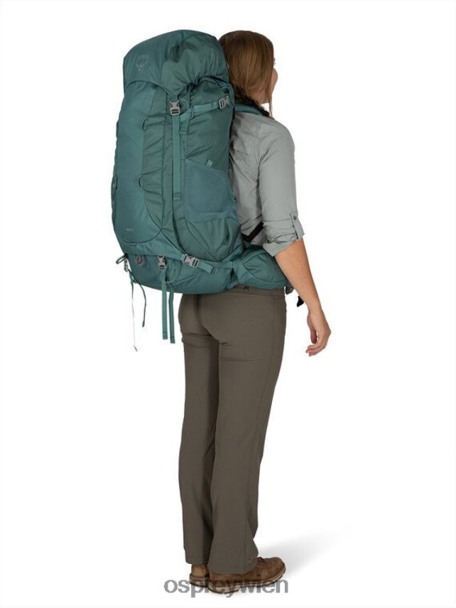 Frauen viva 65 Rucksackreisen Osprey saftiges Grün Rucksack J4028N46