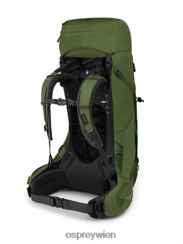 Männer Aether 55 Rucksackreisen Osprey Knoblauch, Senfgrün Rucksack J4028N70