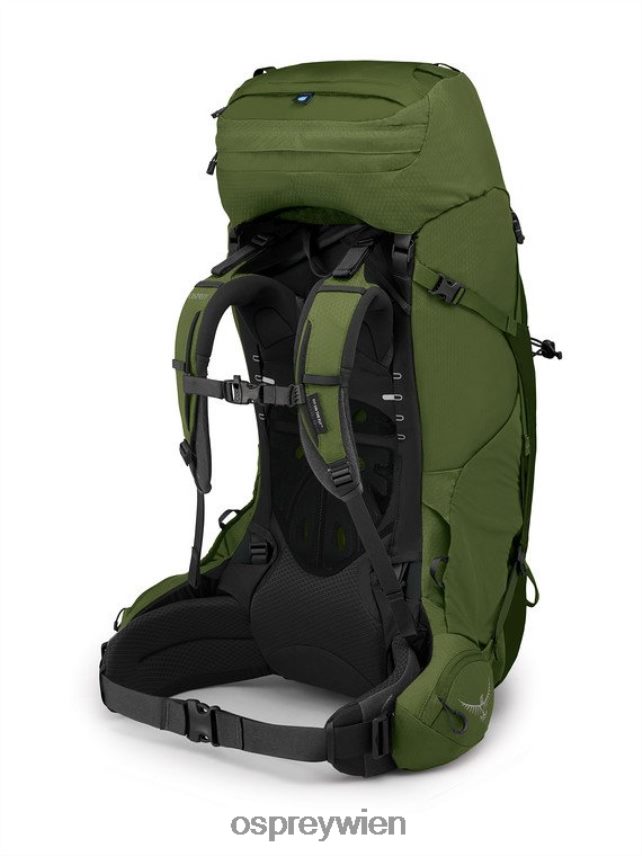 Männer Aether 65 Rucksackreisen Osprey Knoblauch, Senfgrün Rucksack J4028N73
