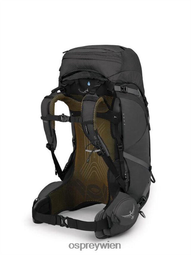 Männer Atmos AG 50 Rucksackreisen Osprey Schwarz Rucksack J4028N12