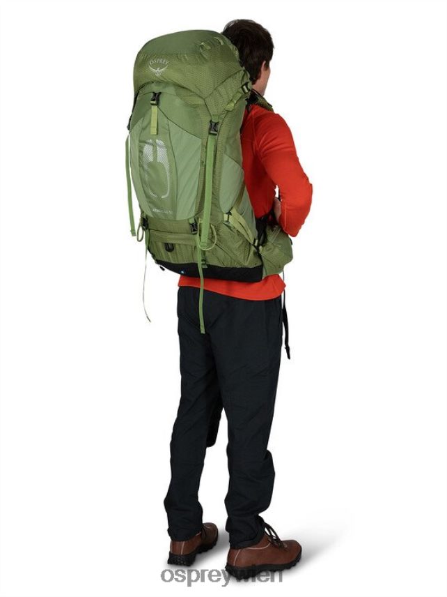 Männer Atmos AG 50 Rucksackreisen Osprey mythisches Grün Rucksack J4028N11