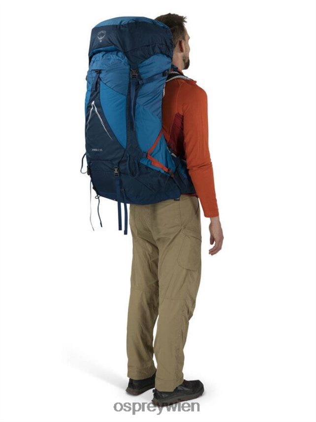 Männer Atmos AG LT 65 Rucksackreisen Osprey Schwarz Rucksack J4028N3
