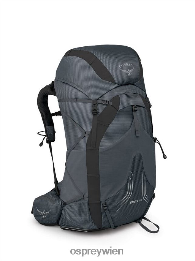 Männer Exos 48 Ultraleichter Rucksack Osprey Wolframgrau Rucksack J4028N22
