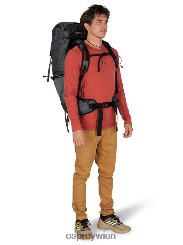 Männer Exos 48 Ultraleichter Rucksack Osprey Wolframgrau Rucksack J4028N22