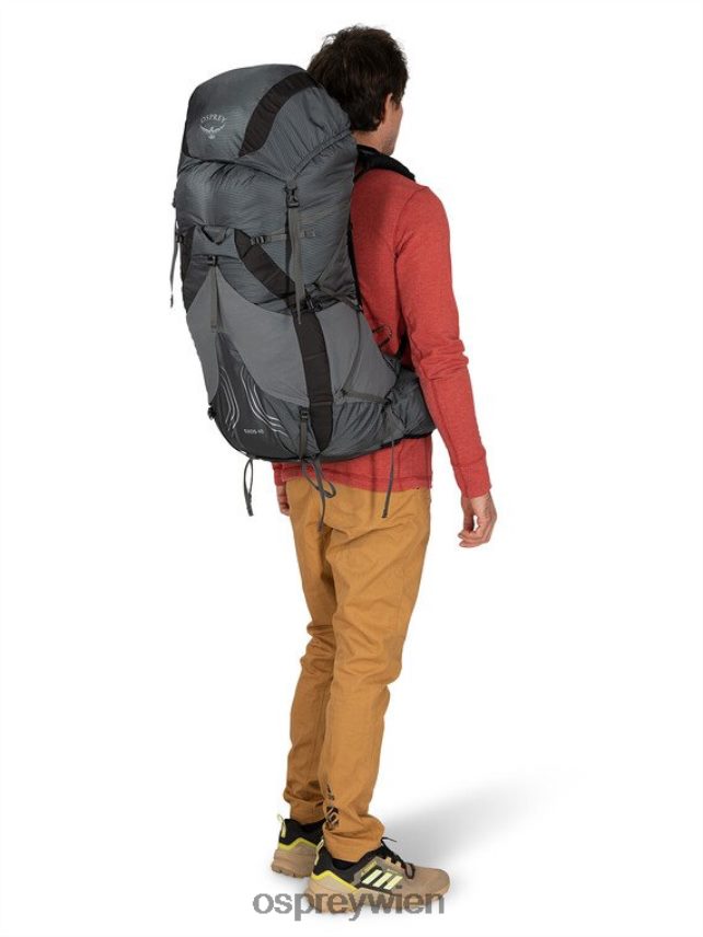 Männer Exos 48 Ultraleichter Rucksack Osprey Wolframgrau Rucksack J4028N22