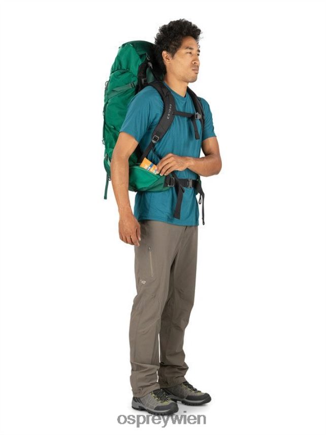 Männer Rook 50 Rucksacktour Osprey Schwarz Rucksack J4028N97