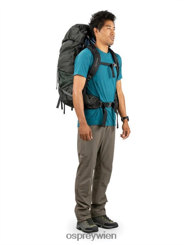 Männer Rook 65 Rucksackreisen Osprey Schwarz Rucksack J4028N100