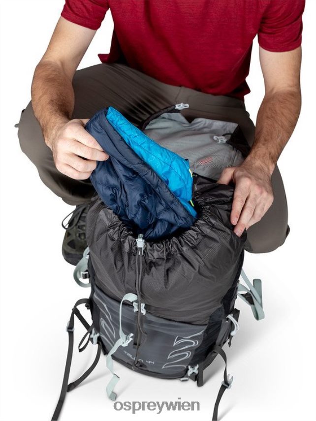 Männer Talon 44 Rucksackreisen | Wandern | Multisport Osprey Stealth-Schwarz Rucksack J4028N27