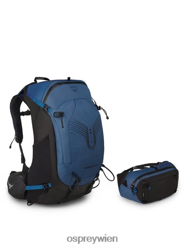 Männer Unltd Antigravity 64 Rucksackreisen Osprey Marina Bay blau Rucksack J4028N48
