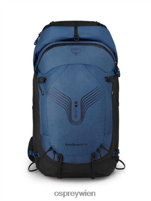 Männer Unltd Antigravity 64 Rucksackreisen Osprey Marina Bay blau Rucksack J4028N48