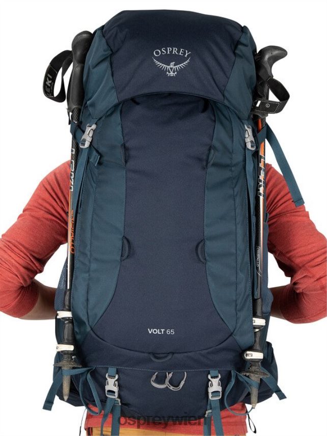 Männer Volt 65 Rucksackreisen Osprey gedämpftes Weltraumblau Rucksack J4028N41