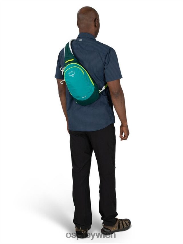 unisex Daylite Tragetuch jeden Tag Osprey Axo Green Enchanting Purple Rucksack J4028N390