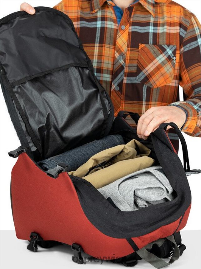 unisex Erbe Skarabäus 30 Lebensstil Osprey Bazan rot Rucksack J4028N422