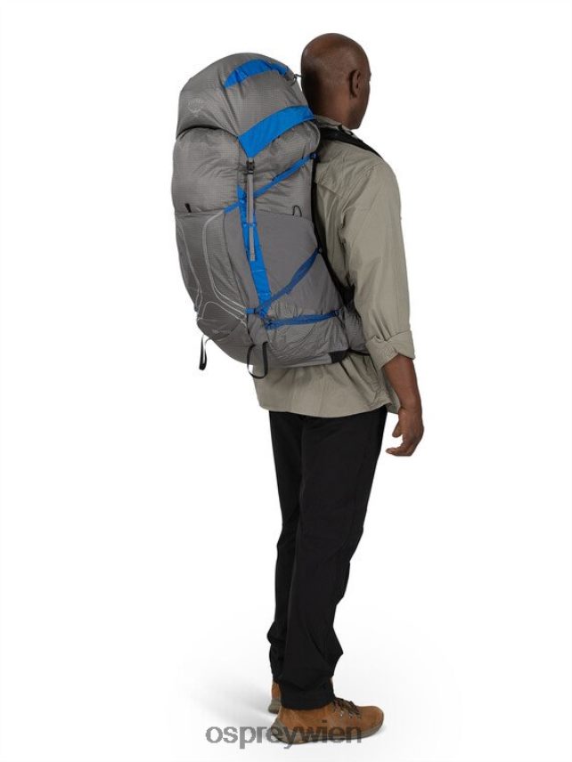 unisex Exos Pro 55 Rucksackreisen Osprey Dale Grey Agam Blue Rucksack J4028N26