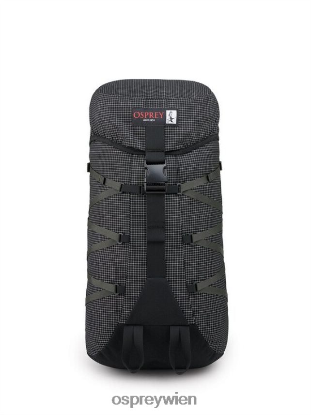 unisex Heritage Aether 30 Nanofly Lifestyle Osprey schwarz-weißes Gitter Rucksack J4028N426