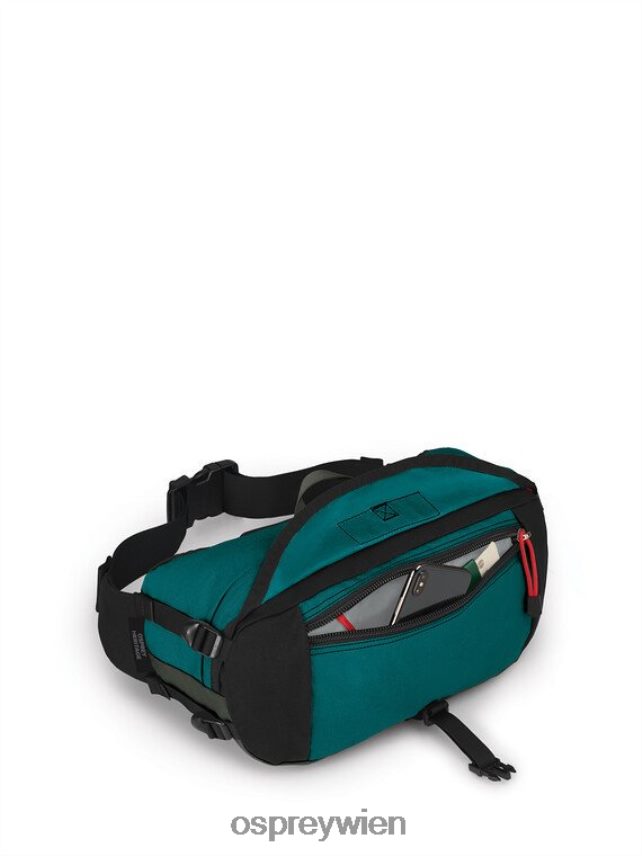 unisex Heritage Hüfttasche 8 Nanofly Limited Edition | Lebensstil Osprey schwarz-weißes Gitter Rucksack J4028N429