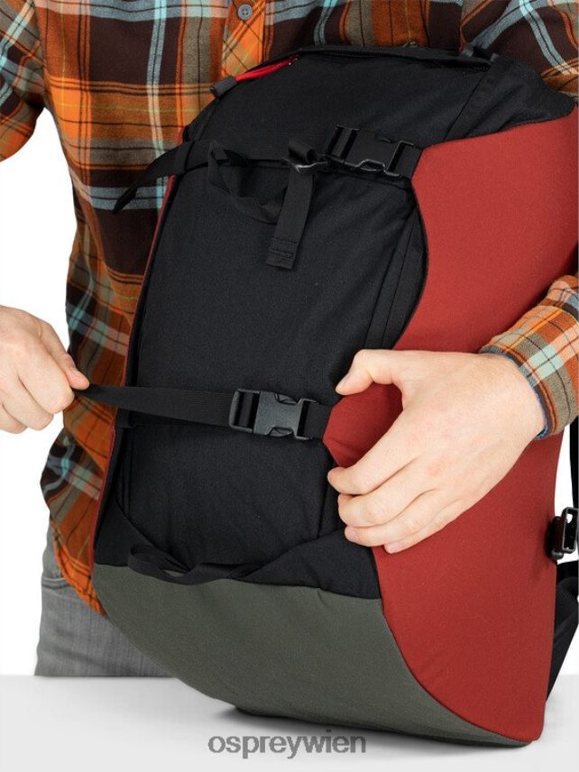 unisex Heritage Scarabäus Nanofly Limited Edition | Lebensstil Osprey schwarz-weißes Gitter Rucksack J4028N431