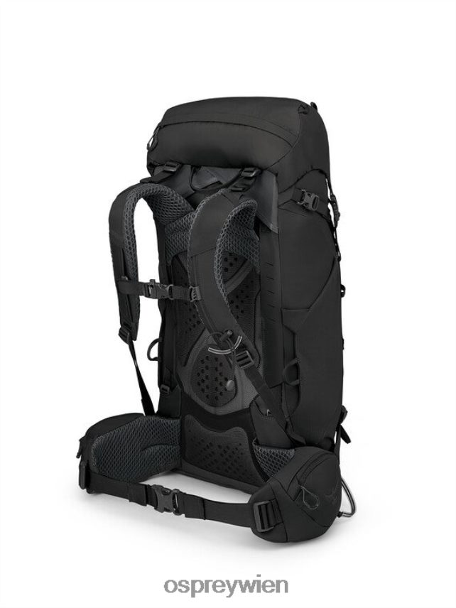 unisex Kestrel 38 Rucksackreisen Osprey Schwarz Rucksack J4028N223