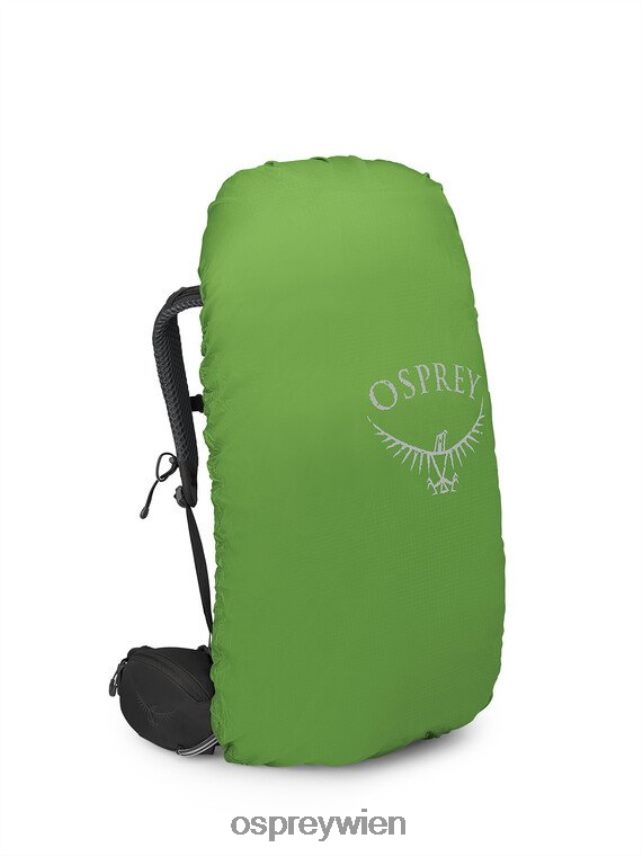 unisex Kestrel 48 Rucksackreisen Osprey Schwarz Rucksack J4028N53