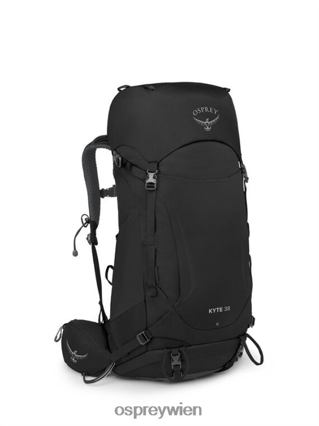 unisex Kyte 38 Rucksackreisen Osprey Schwarz Rucksack J4028N227