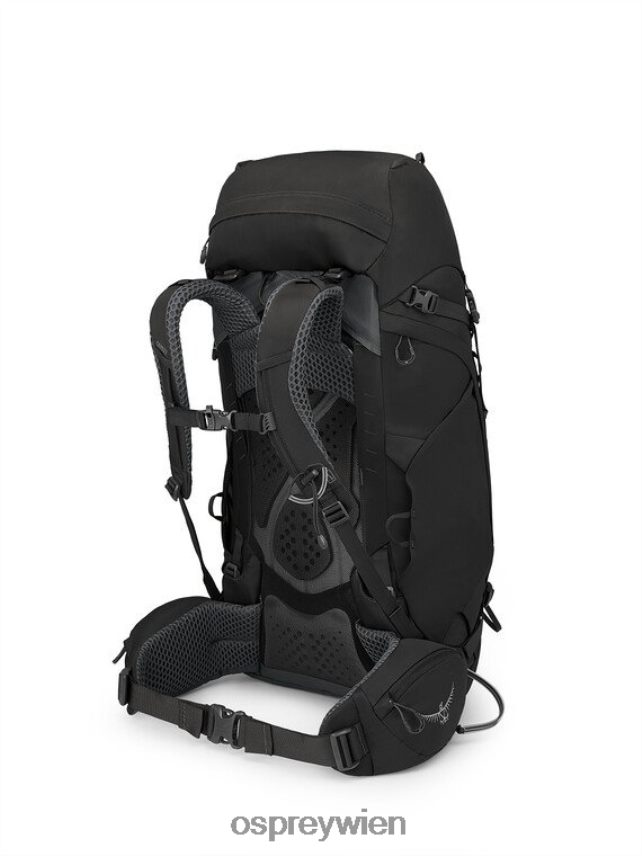unisex Kyte 48 Rucksackreisen Osprey Schwarz Rucksack J4028N61