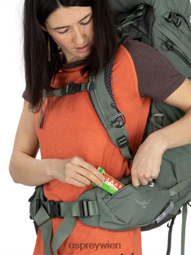 unisex Kyte 48 Rucksackreisen Osprey Schwarz Rucksack J4028N61