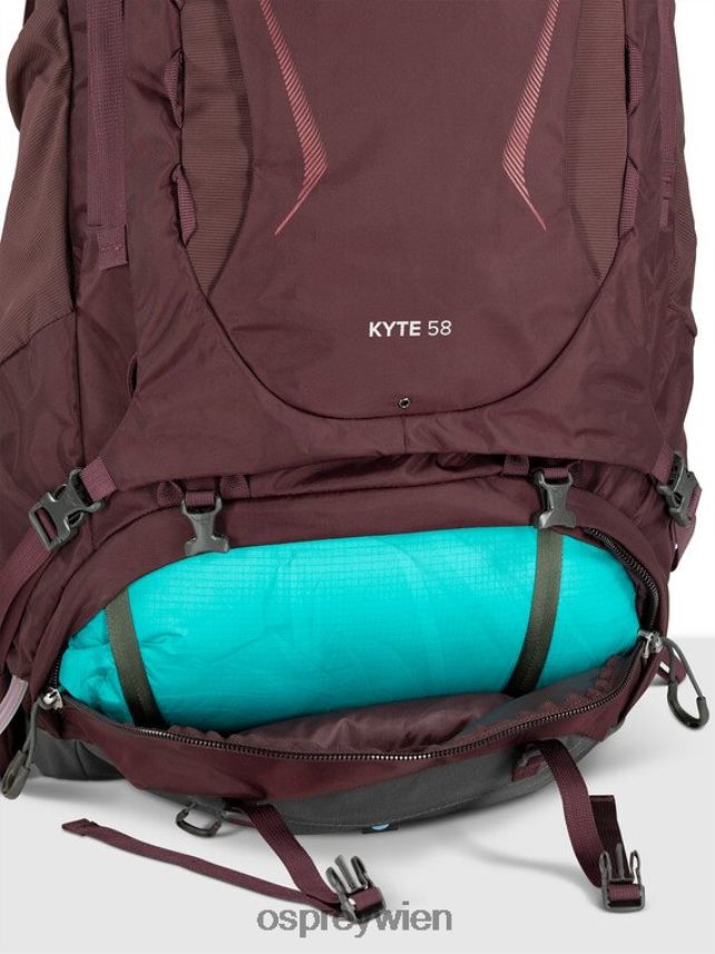 unisex Kyte 58 Rucksackreisen Osprey Holunder Rucksack J4028N62
