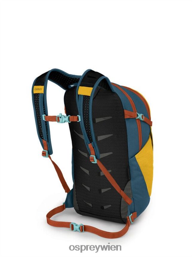 unisex daylite plus jeden Tag Osprey Blendendes gelbes Venturiblau Rucksack J4028N384