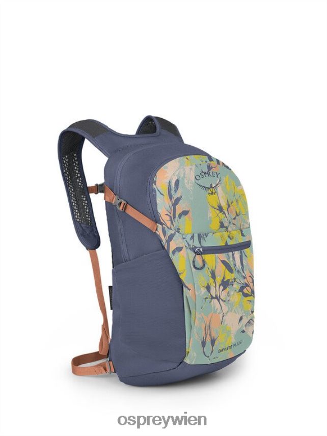 unisex daylite plus jeden Tag Osprey Magnoliendruck, Jubiläumsblau Rucksack J4028N386